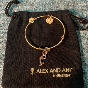 Vintage Alex and Ani Brass Mermaid Bracelet